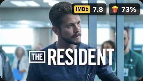 The Resident: IMDb 7.8, 73% audience
